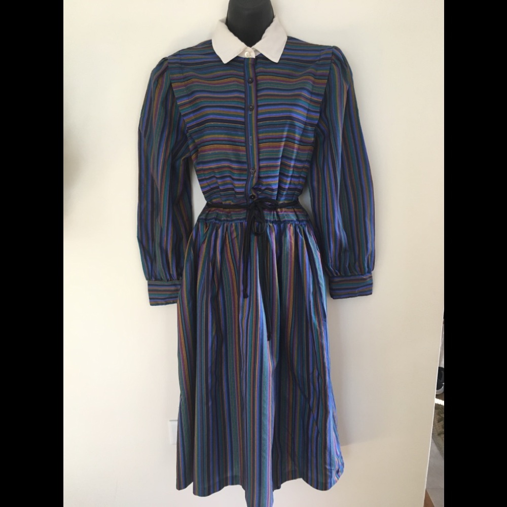 Vintage Berli 70’s Belted Shirt Dress.